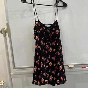 For love and lemons backless dress with the top and cherry print